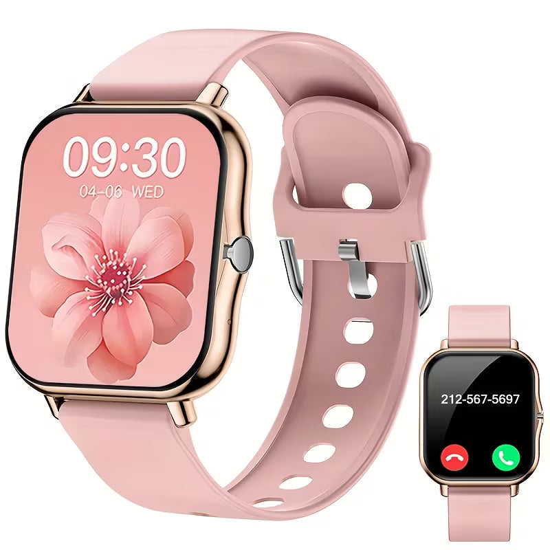 Full Touch Screen Smart Watch with Wireless Calling – Men &amp; Women, Long Battery Life, Alloy Case