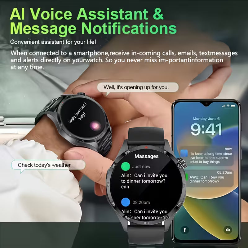 ERUN Flagship Smart Watch - Premium Metal Body Sports Smartwatch with Wireless Calling &amp; Multiple Sports Modes