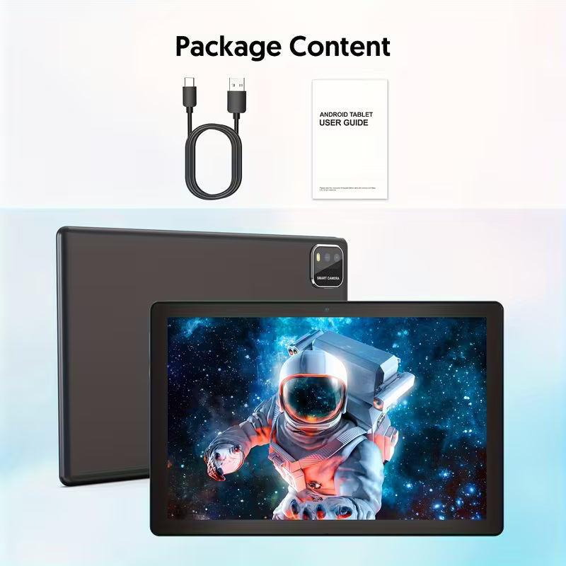 Android 15 10-Inch Tablet with Keyboard & Stylus