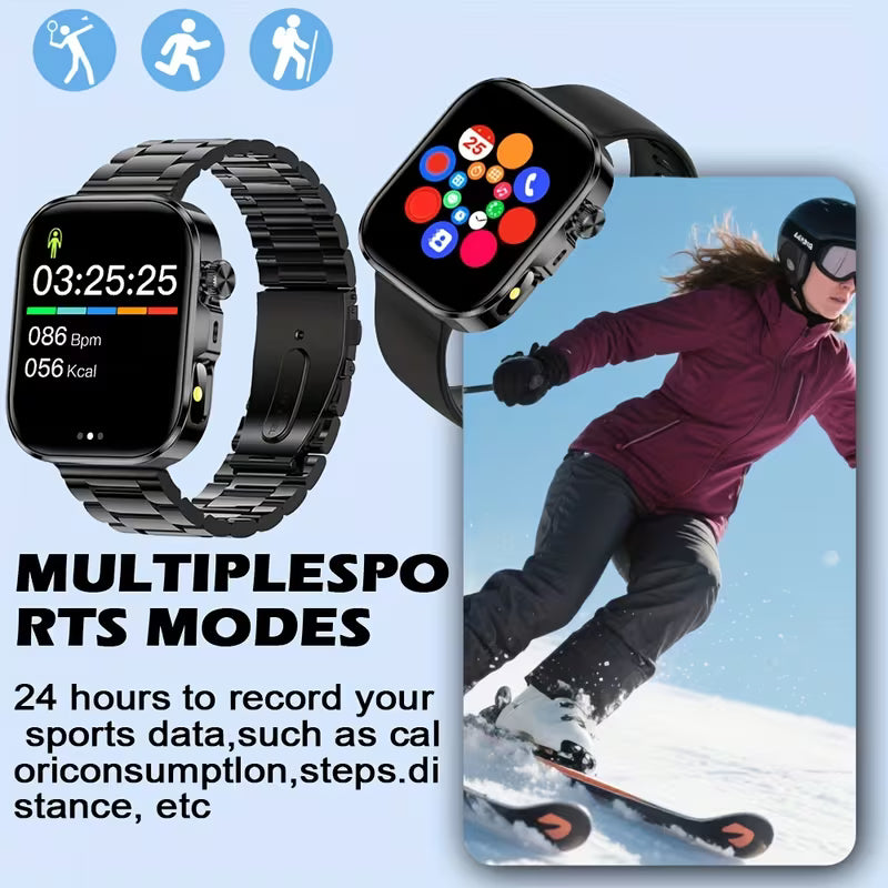 HD Full-Touch Smartwatch - Wireless Calling, Multiple Sports Modes