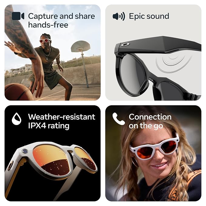 Oakley | Meta HSTN - with Meta AI and Audio, Photo and Video Compatibility - Black, Clear to Amethyst Transitions®