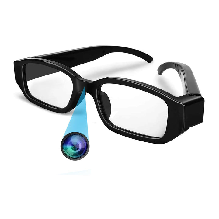 Eye4Spy Hidden Camera Glasses – 1080P HD Wearable Mini Spy Eyewear for Personal Security | Rechargeable - 100 Minutes Backup | Supports microSD Card up to 128GB (Card not Included)