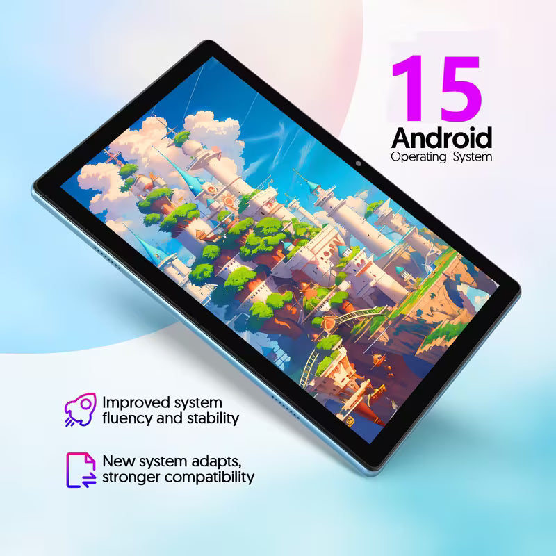 Android 15 10-Inch Tablet Optional Keyboard Bundle