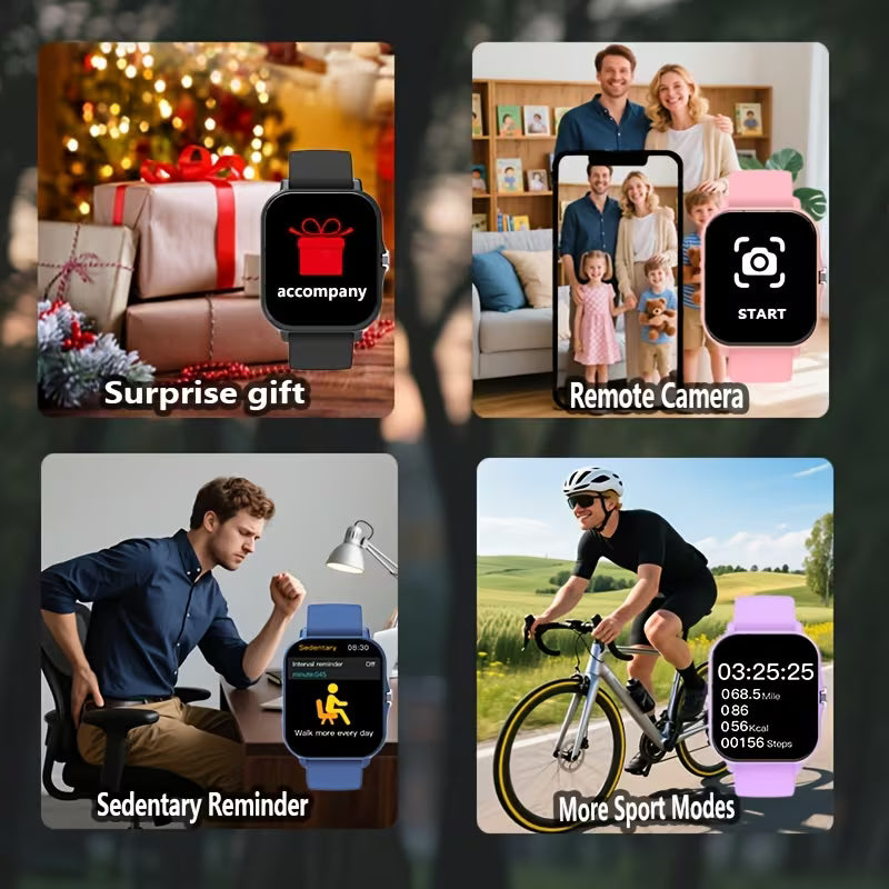Smart Watch with Wireless Communication, Multiple Sports Modes &amp; AI Voice Assistant for Men and Women