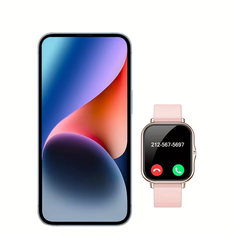 Full Touch Screen Smart Watch with Wireless Calling – Men &amp; Women, Long Battery Life, Alloy Case