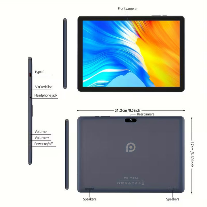 PRITOM Android 13 Tablet 10.1"