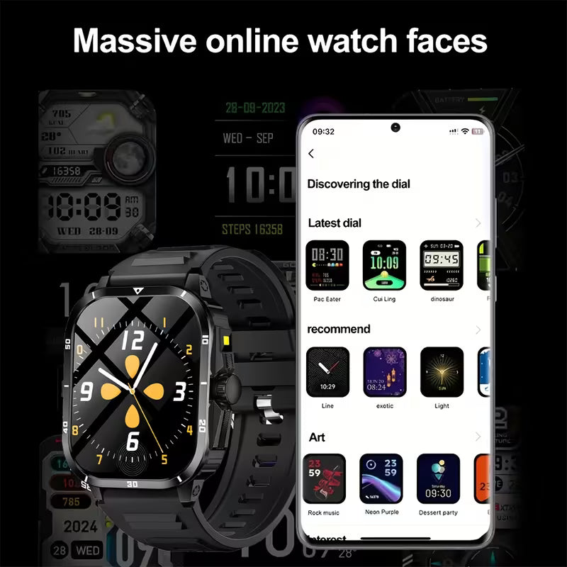 Advanced Outdoor Smart Watch - 2.01" HD Touch Screen Smart Watches
