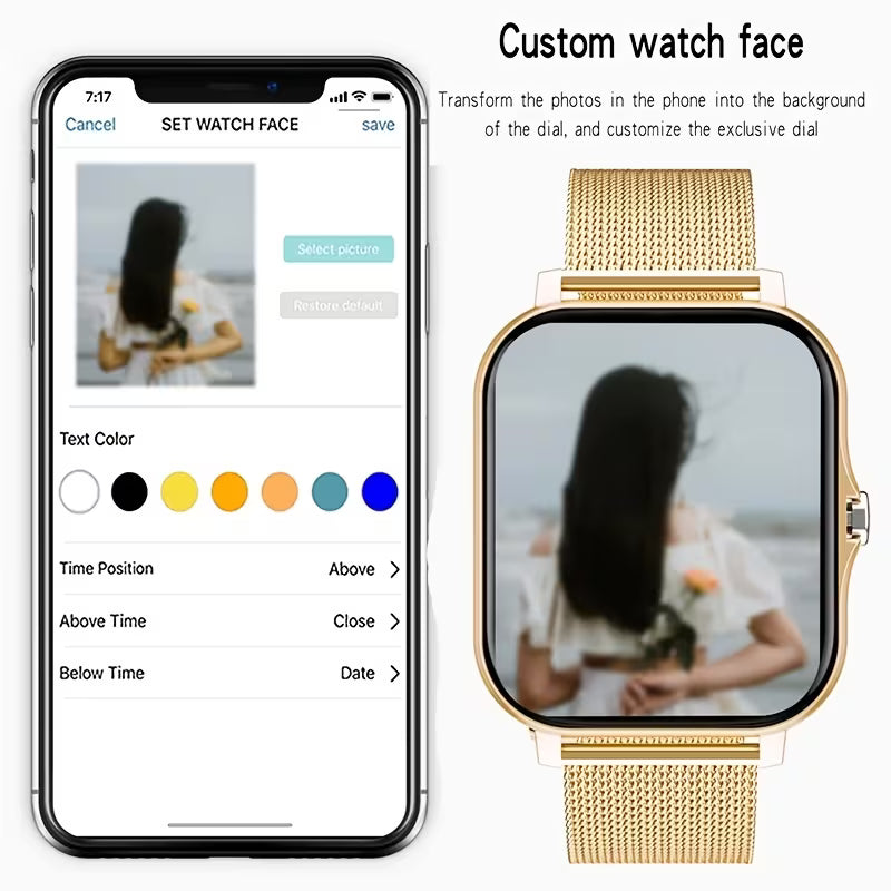 VETXI Smartwatch - Full Touch HD Display , Perfect for Men-Women