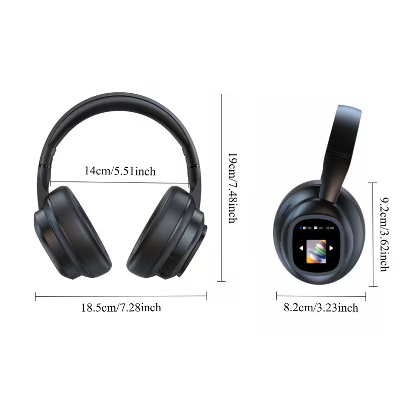 Premium Hybrid Active Noise-Cancelling Headphones with AI Translation &amp; Remote Photography