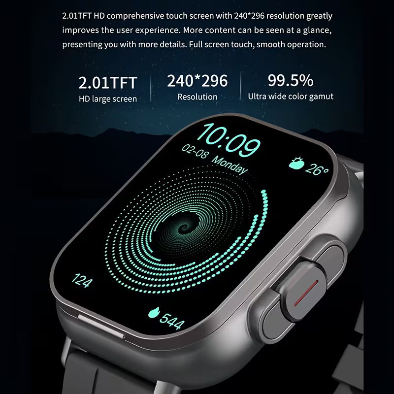 2-in-1 Smartwatch with Built-In TWS Earphones | Wireless Charging | HD Display | Sports Modes