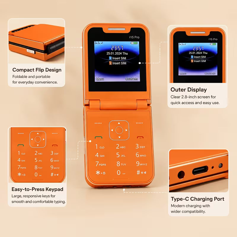 Mini Flip Phone | Dual SIM