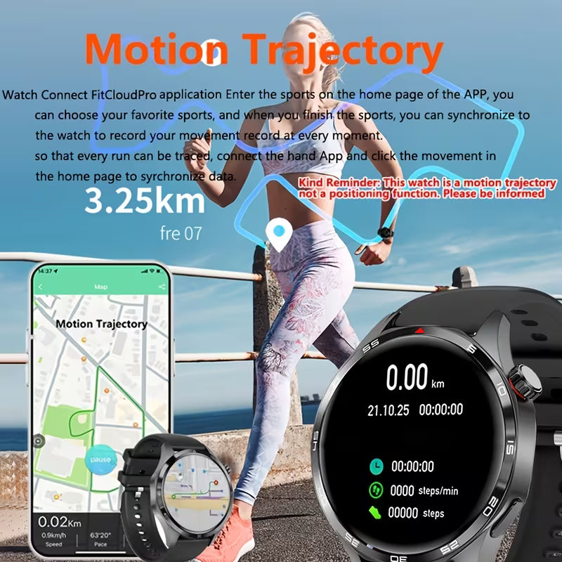 ERUN Flagship Smart Watch - Premium Metal Body Sports Smartwatch with Wireless Calling &amp; Multiple Sports Modes