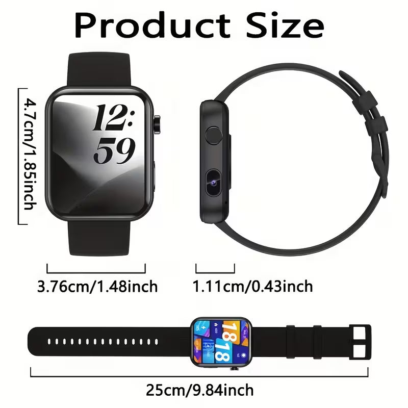 4K Camera Smartwatch with Wireless Calling - Fashion Forward Sports Watch 2025