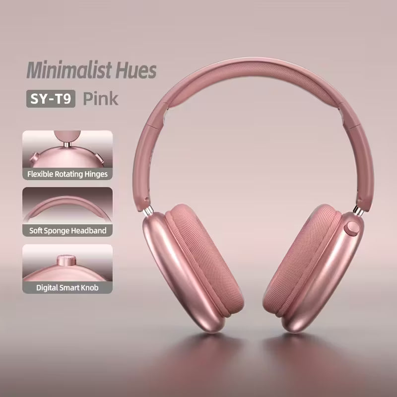 Soytot9 Over-Ear Headphones - 170G Lightweight & Foldable Design