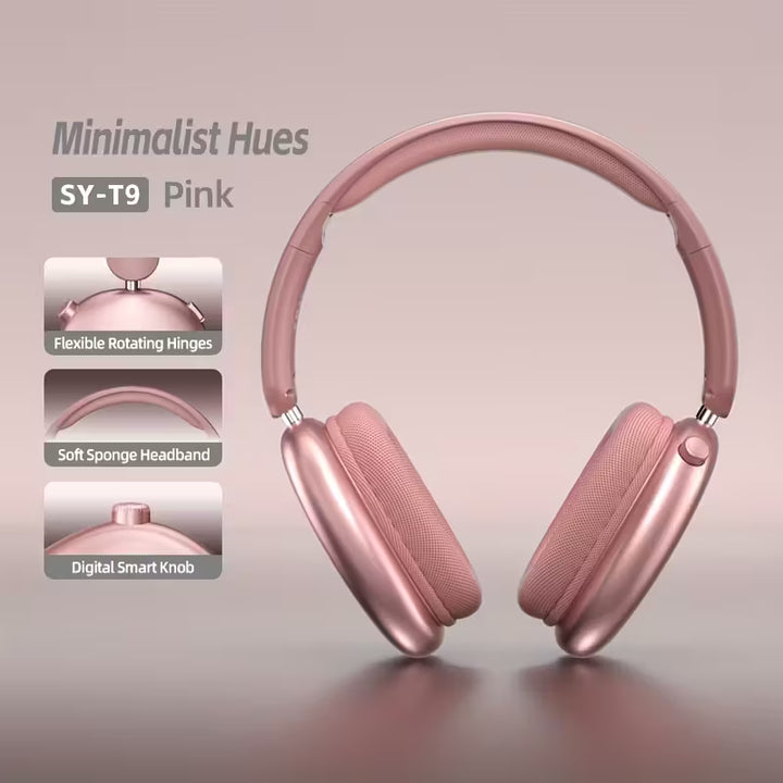Soytot9 Over-Ear Headphones - 170G Lightweight & Foldable Design