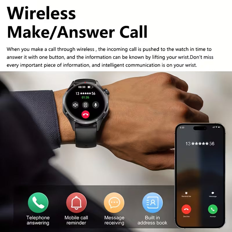 ERUN Flagship Smart Watch - Premium Metal Body Sports Smartwatch with Wireless Calling &amp; Multiple Sports Modes