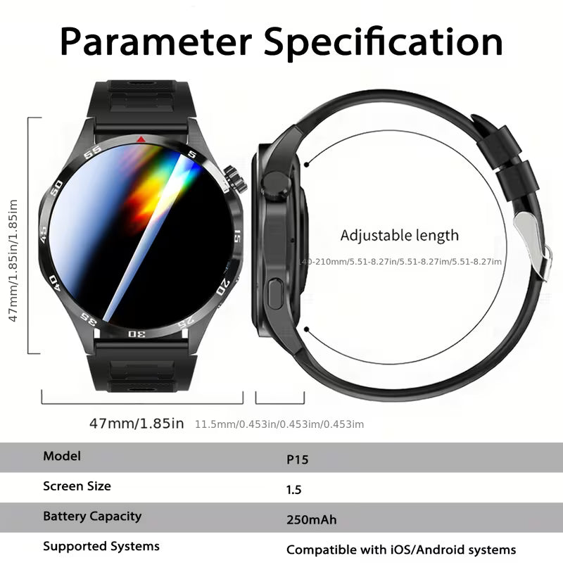 ERUN Flagship Smart Watch - Premium Metal Body Sports Smartwatch with Wireless Calling &amp; Multiple Sports Modes