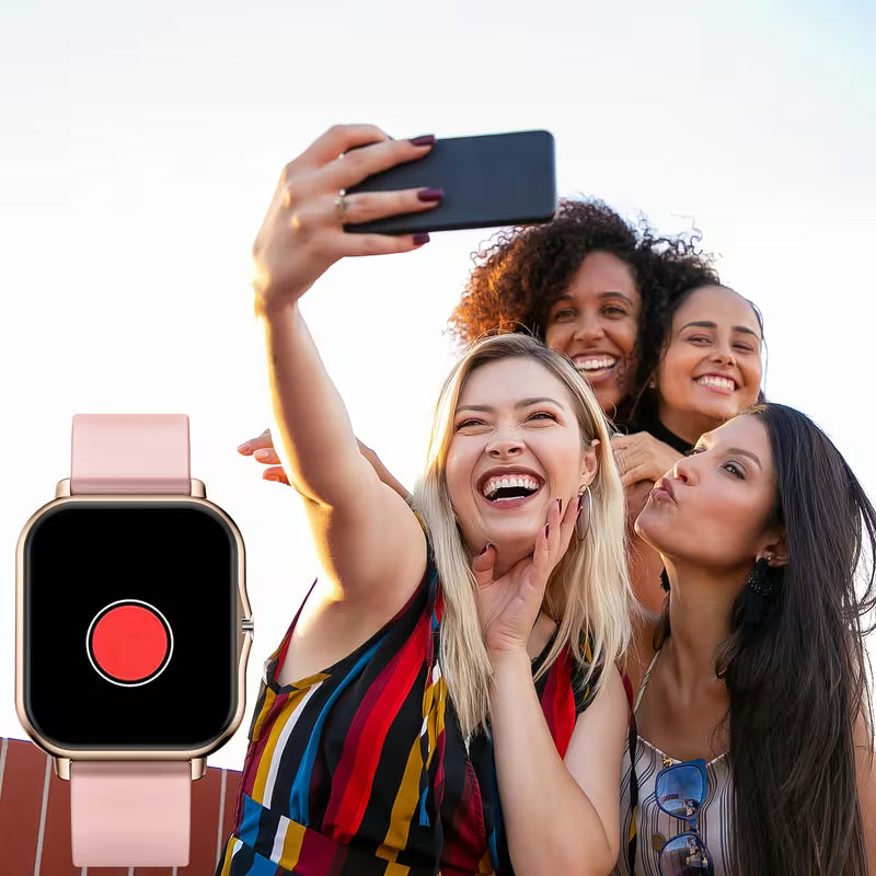 Full Touch Screen Smart Watch with Wireless Calling – Men &amp; Women, Long Battery Life, Alloy Case