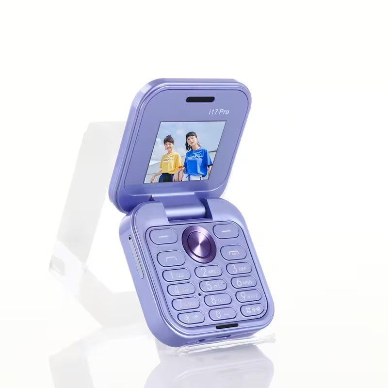 Golden Small Square Phone | Flip Phone