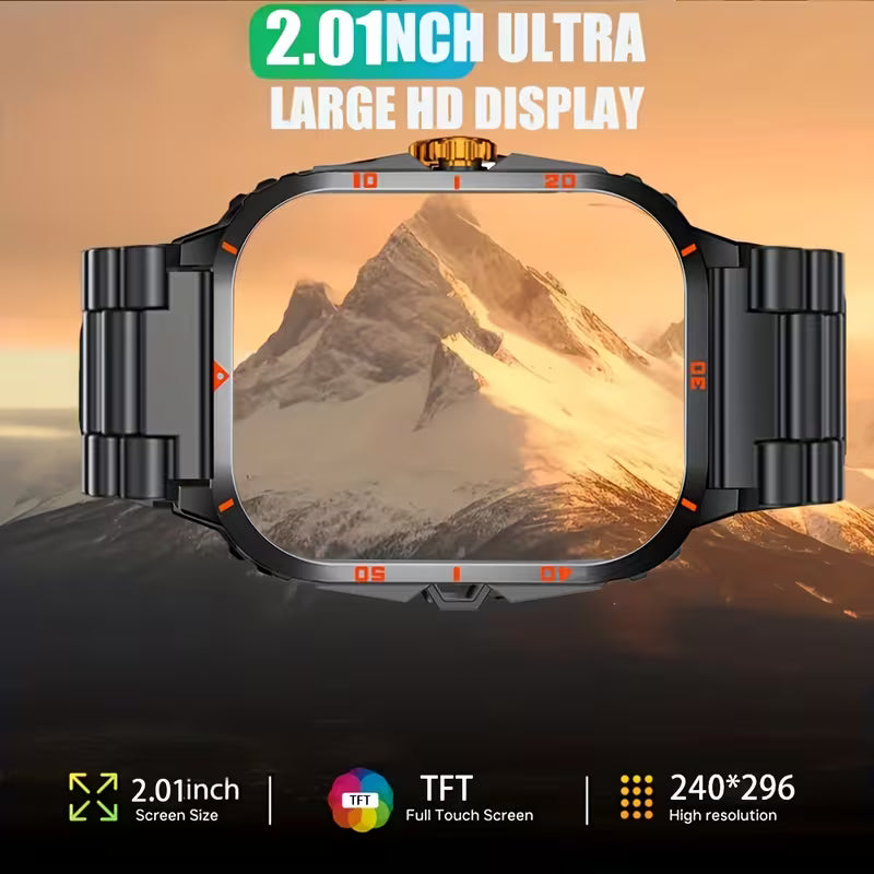 Advanced Outdoor Smart Watch - 2.01" HD Touch Screen Smart Watches