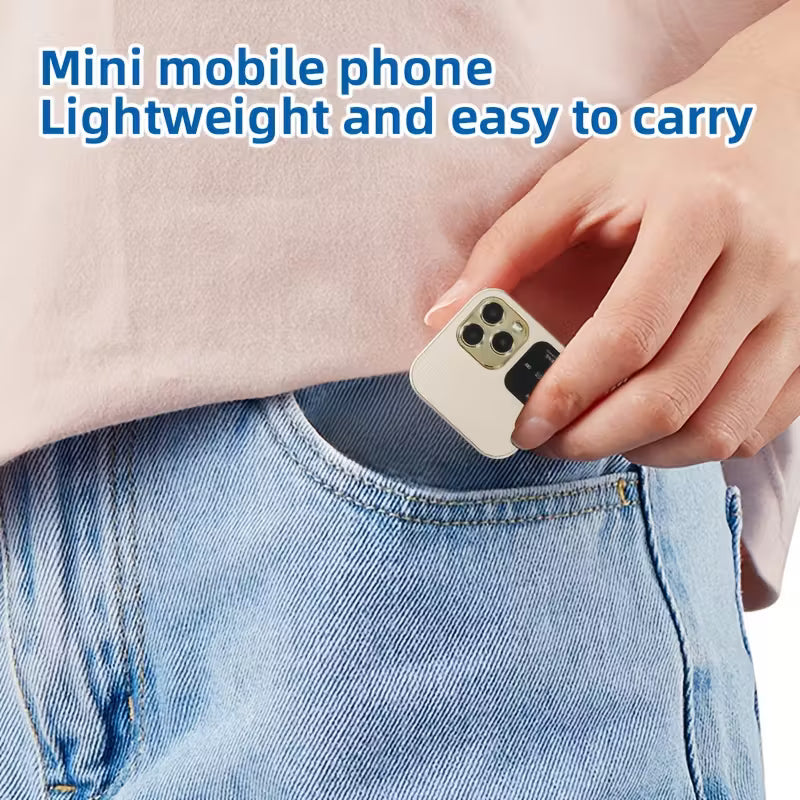 Golden Small Square Phone | Flip Phone